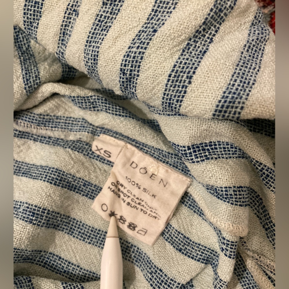 DÔEN Starboard Raw Silk Top - Picture 5 of 8
